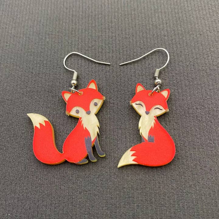 Mio Queena – wholesale Hängande örhängen – Akryl Fox Danle Örhängen - YK