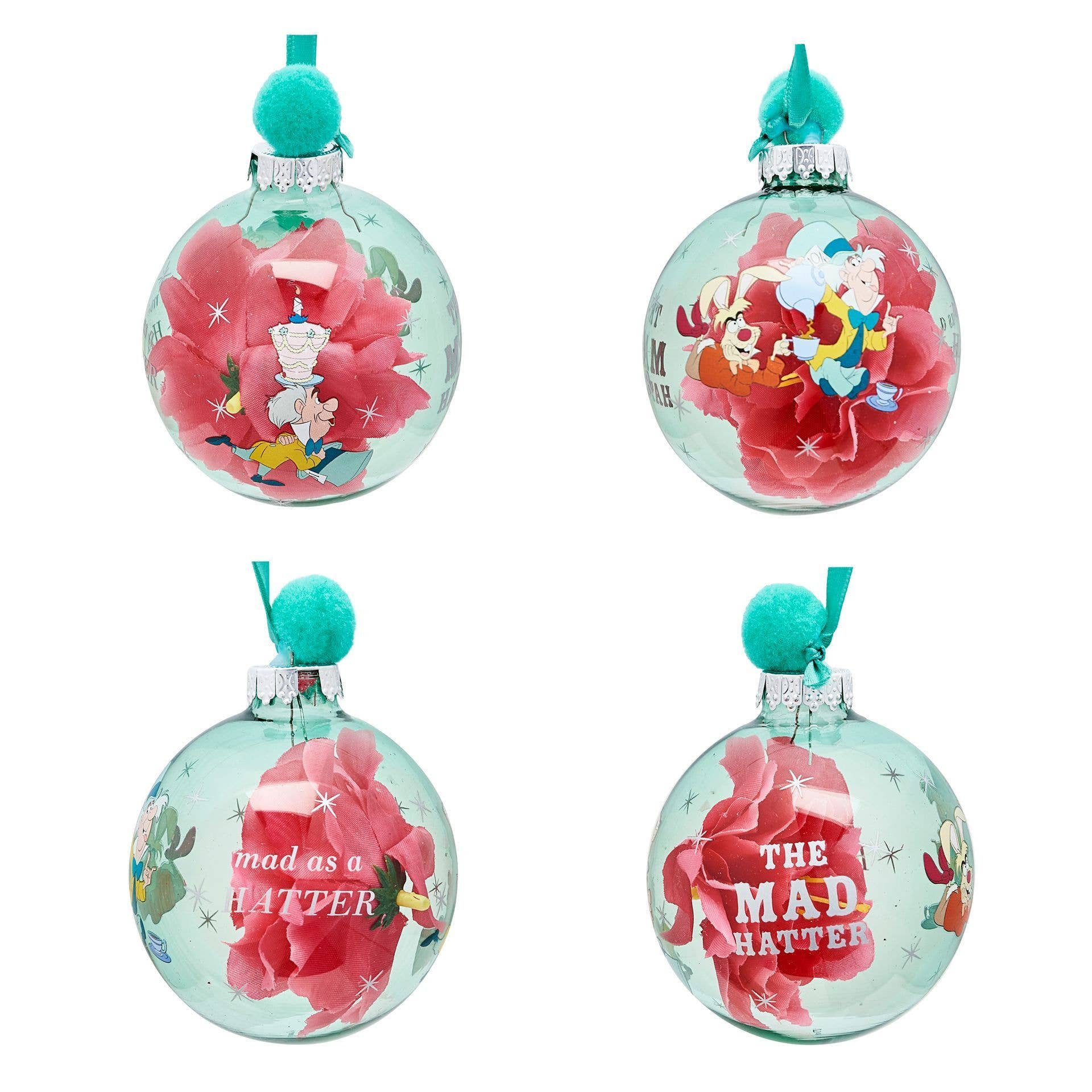 WIDDOP and Co. - Wholesale Christmas Decoration - Disney Set of 7 Baubles - Alice In Wonderland3