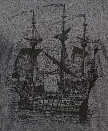 Heather Navy Galleon - Men's T-Shirt for wholesale on Faire1