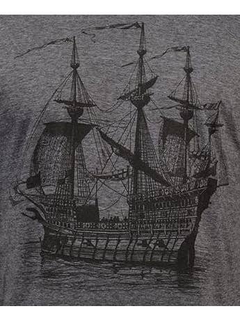 Heather Navy Galleon - Men's T-Shirt for wholesale on Faire1