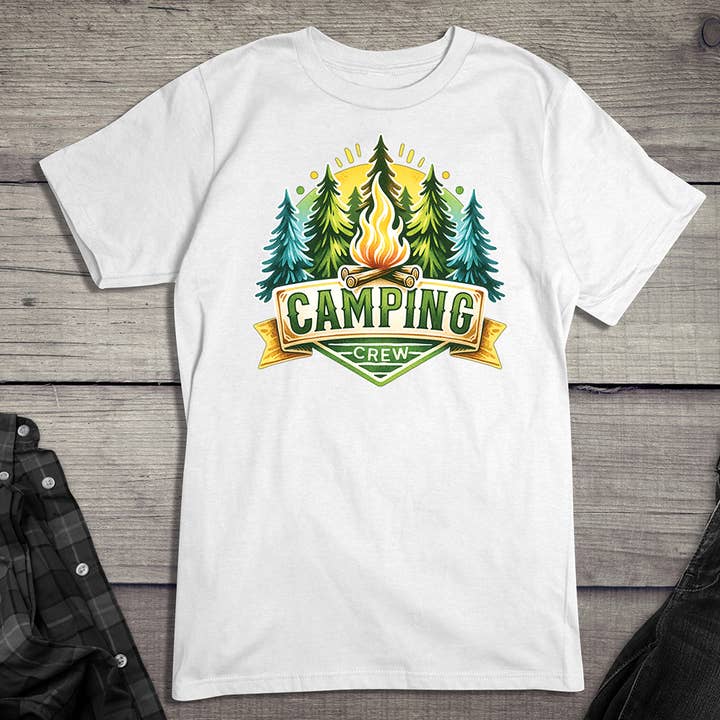 Camping Crew T-shirt voor wholesale door Artopia