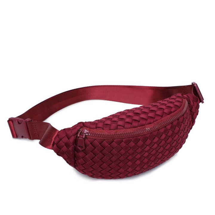 Sol and Selene - Vente Sac ceinture – femme - Sac banane tissé en néoprène Aim High100