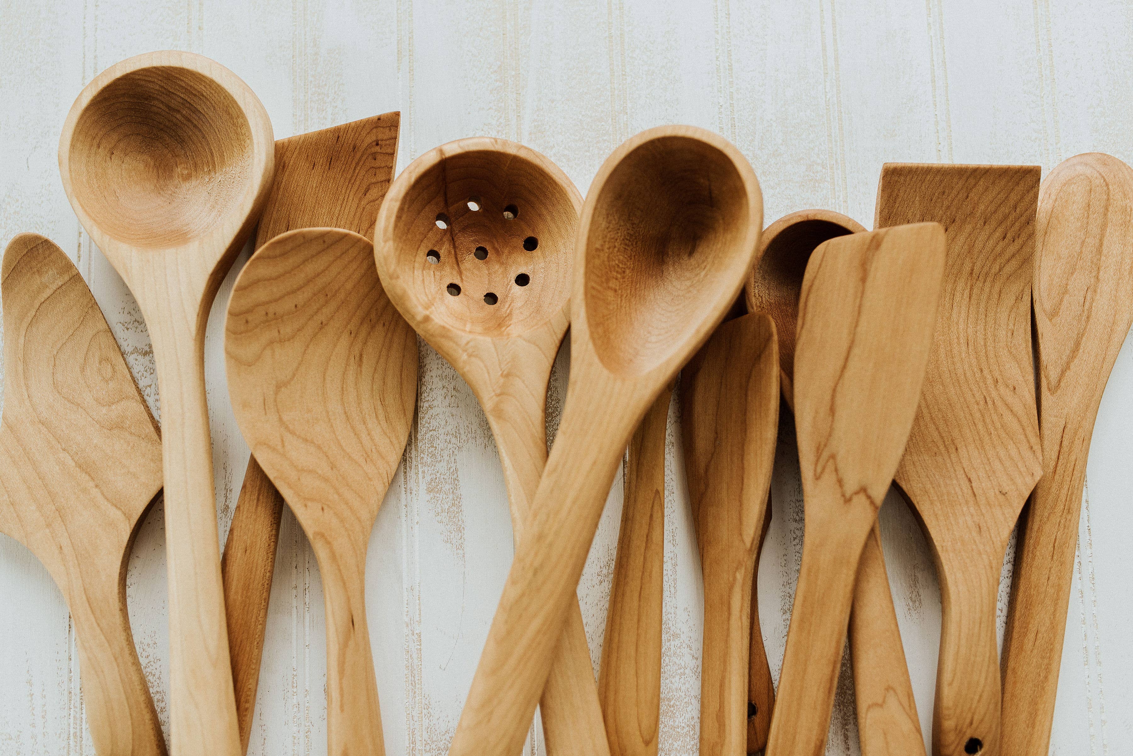 Holland Bowl Mill - Vendita all'ingrosso Cucchiai da cucina - Finitura a olio Cherry Rice Paddle Bee's 30,5 cm2