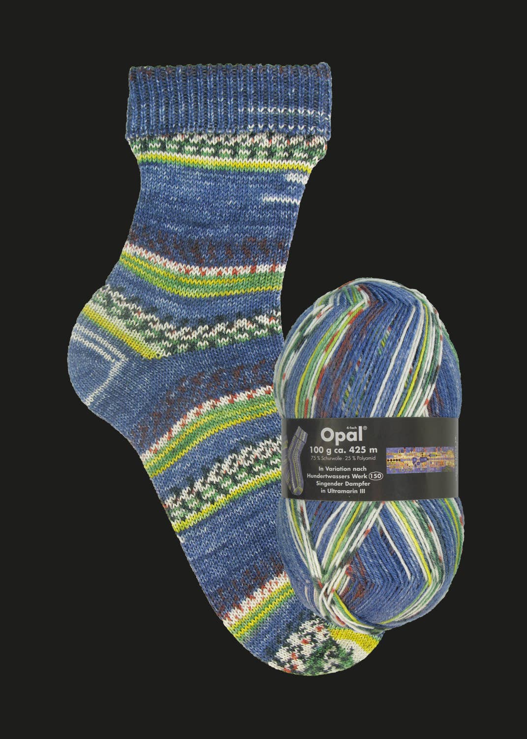 SCHULANA - Wholesale Yarn - OPAL sock yarn after Hundertwasser 4-ply7