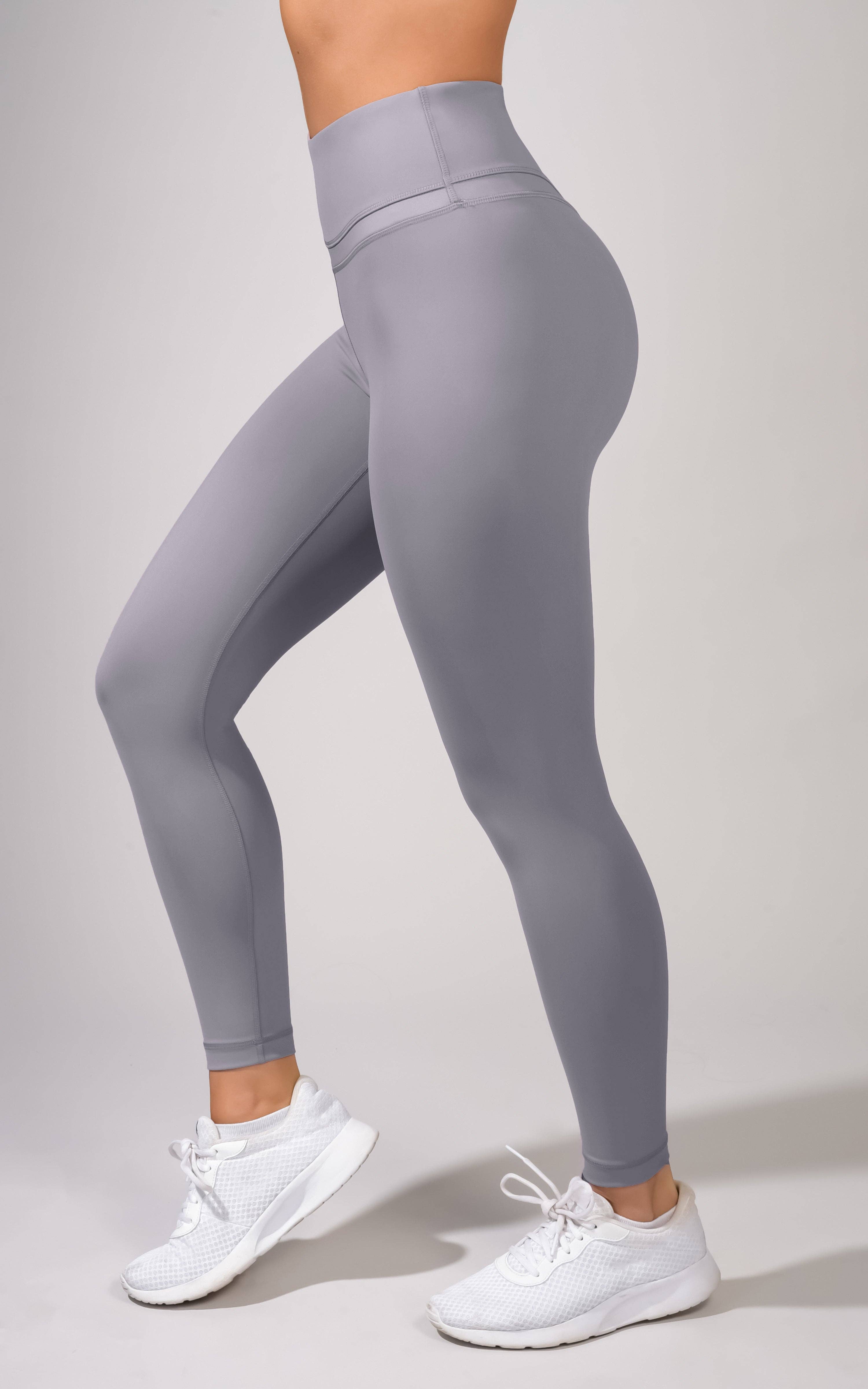 90 Degree by Reflex & Yogalicious - Wholesale Athletic/Lounge Leggings - Women's - "Bootyful" brand Interlink V-Back Cire High Rise 7/8 Ankle L20