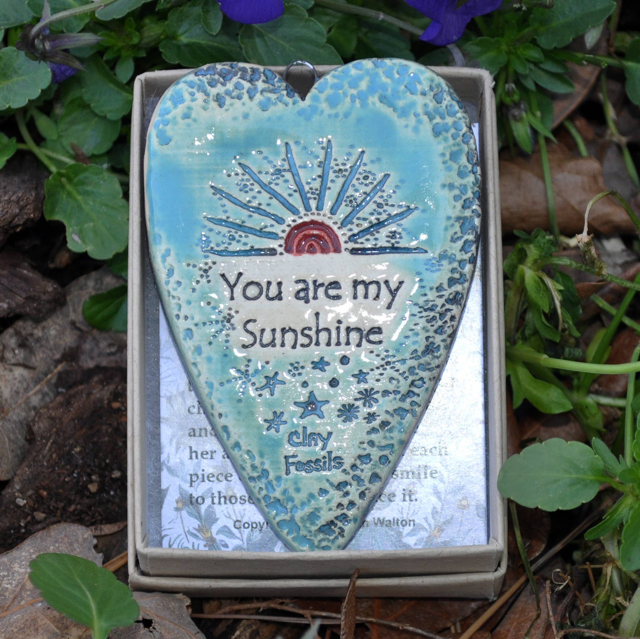 Clay Fossils - Wholesale Ornament - Sunshine, handmade pottery, keepsake, gift, best seller2