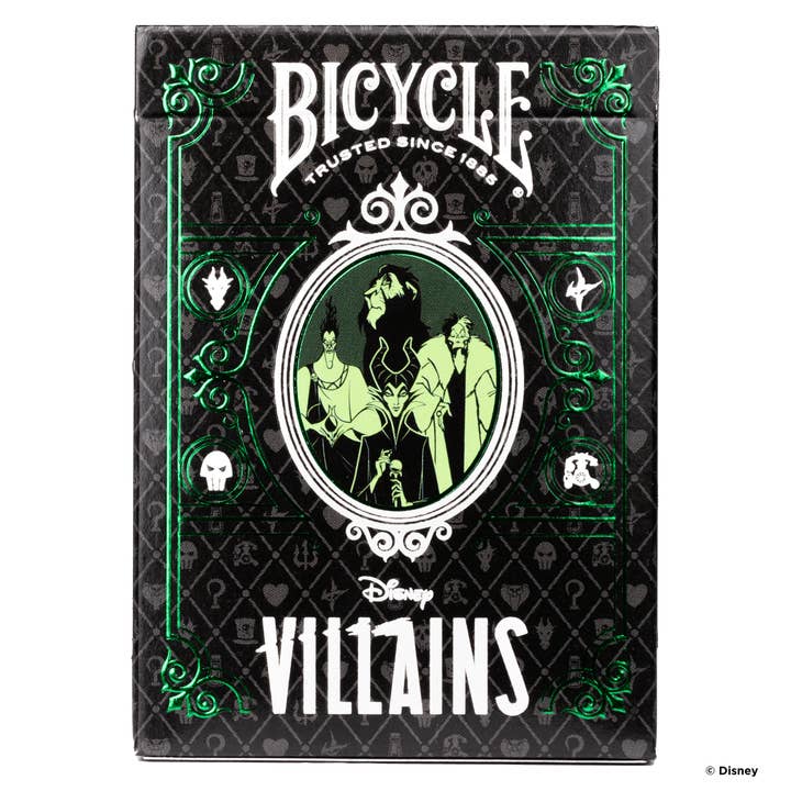 Cardshouse - Wholesale Playing Cards - Bicycle Disney Villains Green Playing Cards