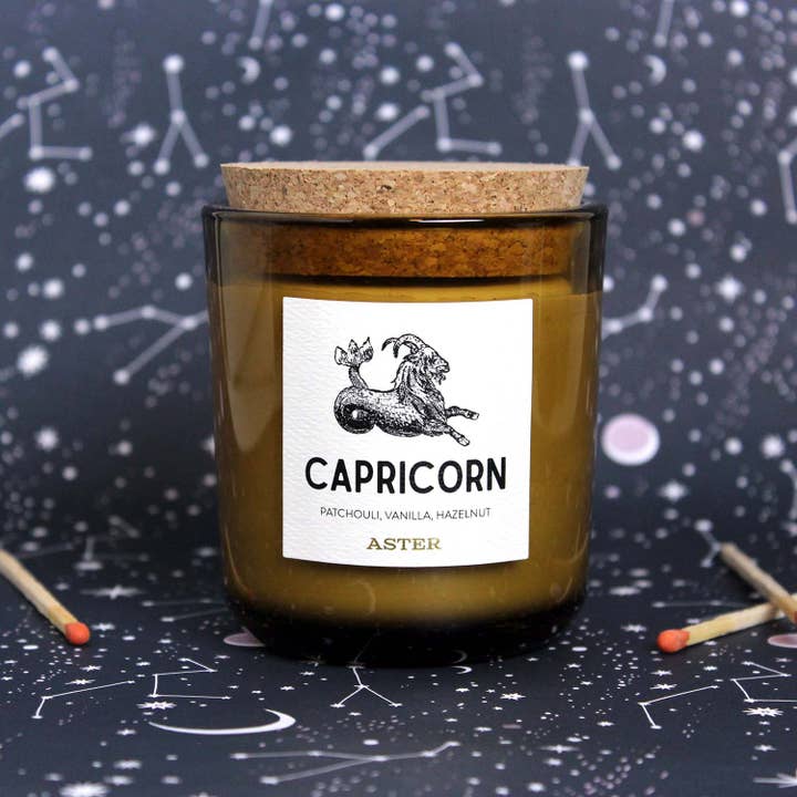 Aster Candle - Wholesale Jar/Filled Candle - Capricorn Zodiac Candle - 8.5oz3