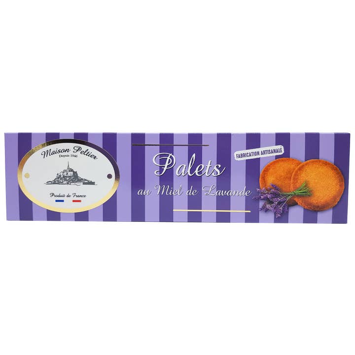 Étui palets miel de lavande 80 gr pour la vente par Maison Peltier
