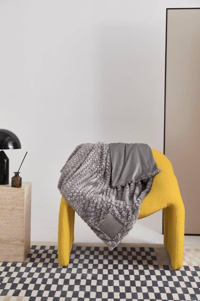 Duke Imports - Wholesale Throw Blanket - "You Are Not Alone" 1-Ply Faux Fur Patch Throw 50"x60"1