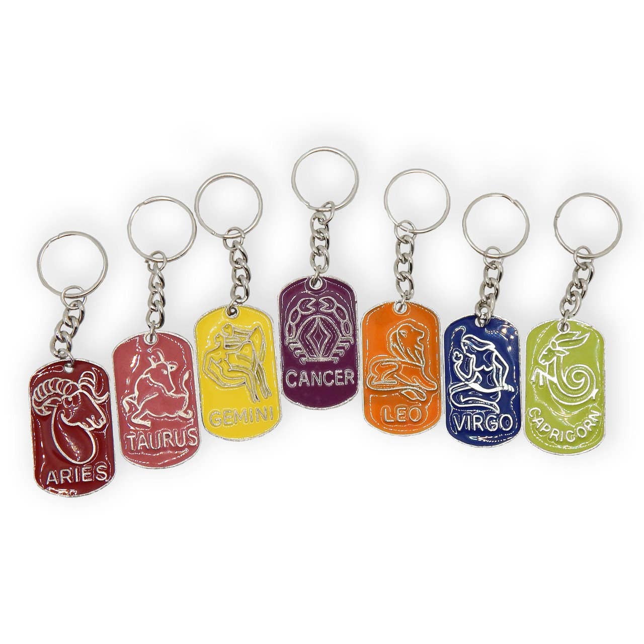 Hungry Ghost Press - Wholesale Keychain - Unisex - Zodiac Vintage Keychains0