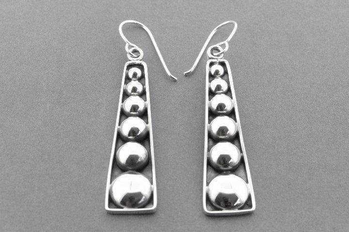 Makers & Providers - Wholesale Dangle earrings - Long Wedge Tribal Drop Earring - Sterling Silver