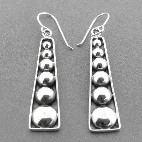 Makers & Providers - Wholesale Dangle earrings - Long Wedge Tribal Drop Earring - Sterling Silver0