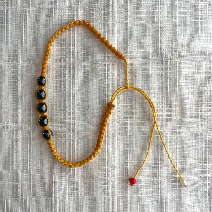 Pulseiras Hematita Macramé, Perú por atacado de Tesoros Trading Company