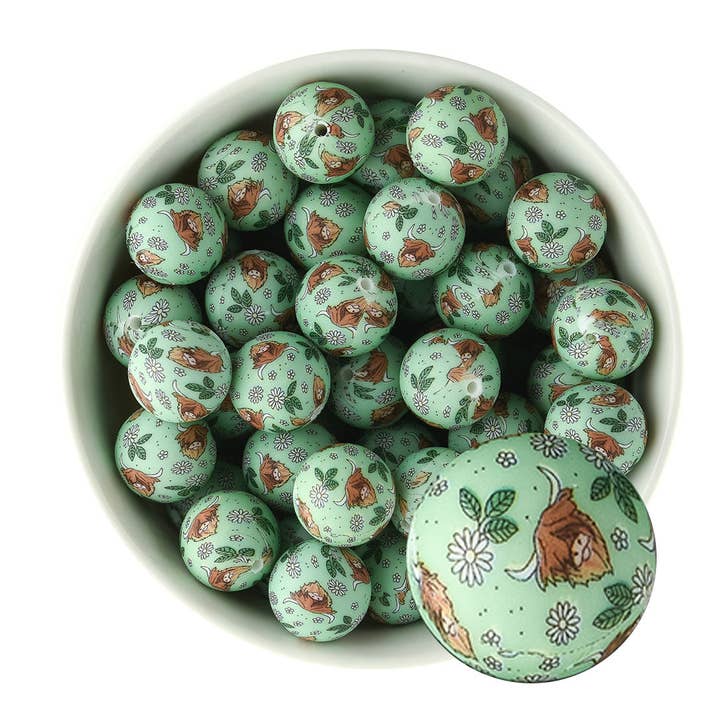 Cara & Co Silicone Craft Supply - Wholesale Craft Supplies - Standard Silicone Print Beads29