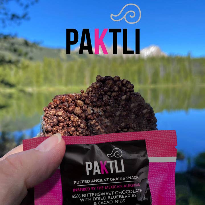 Paktli Foods - Wholesale Chocolate Covered Sweets - Mexican Alegrias - Dark Chocolate + Ancient Grains
