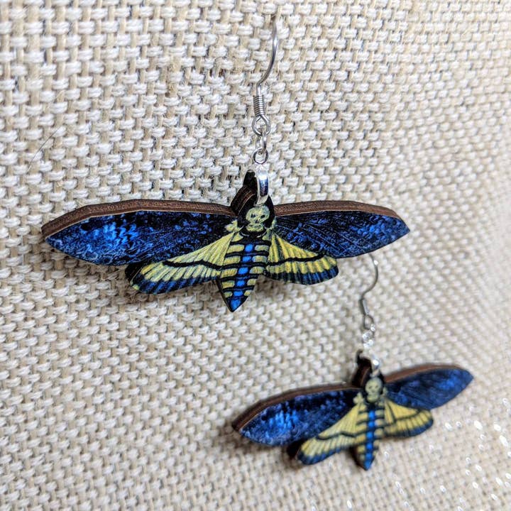 Pendientes de polilla de cabeza de muerte para venta al por mayor de Iamsonotcool