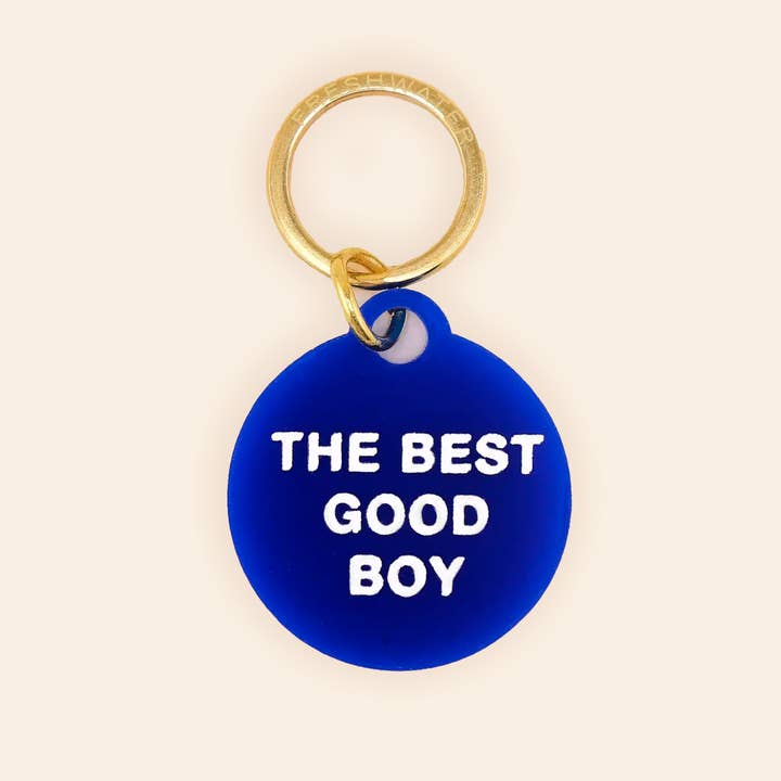 Freshwater Curated Goods - Venta al por mayor Chapa de identificación - Gatos y perros - Placa para mascota The Best Good Boy
