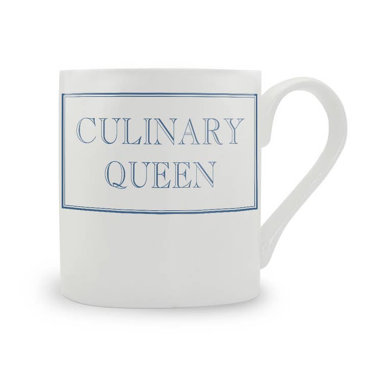 Culinary Queen mugg i benporslin för wholesale av Stubbs Mugs