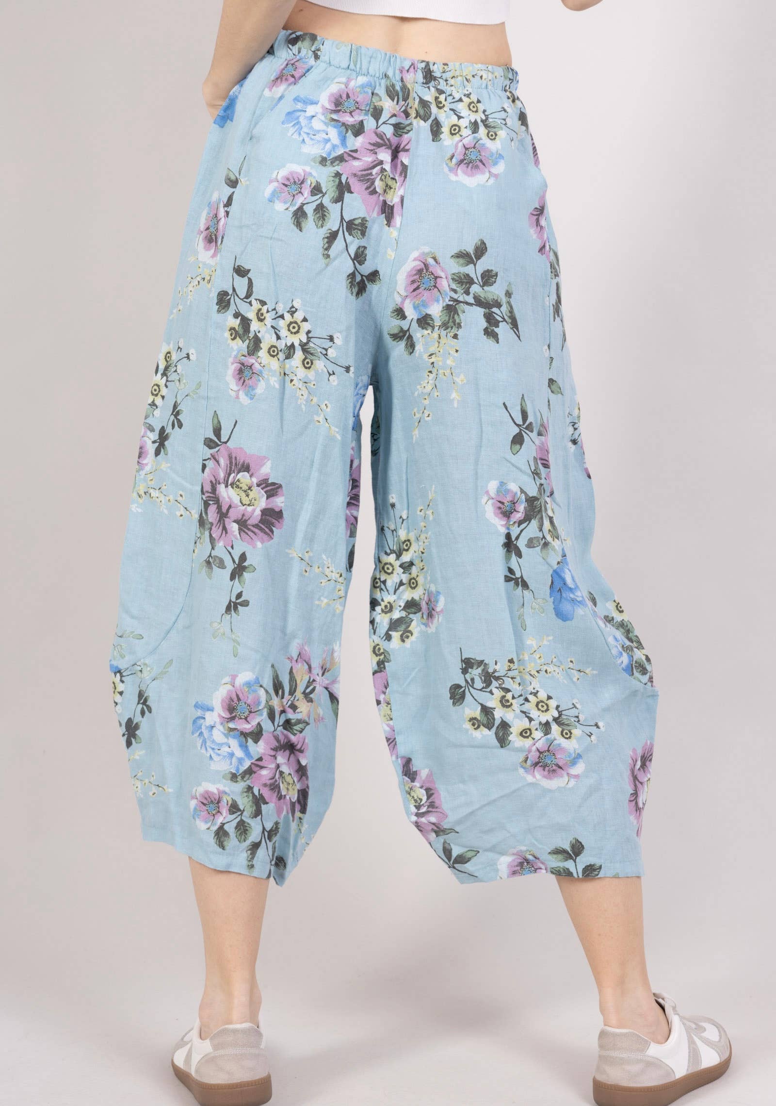 LINEN & COTTON HOUSE - Wholesale Broek - Dames - 75096 linnen broek met zakken en nieuwe print21