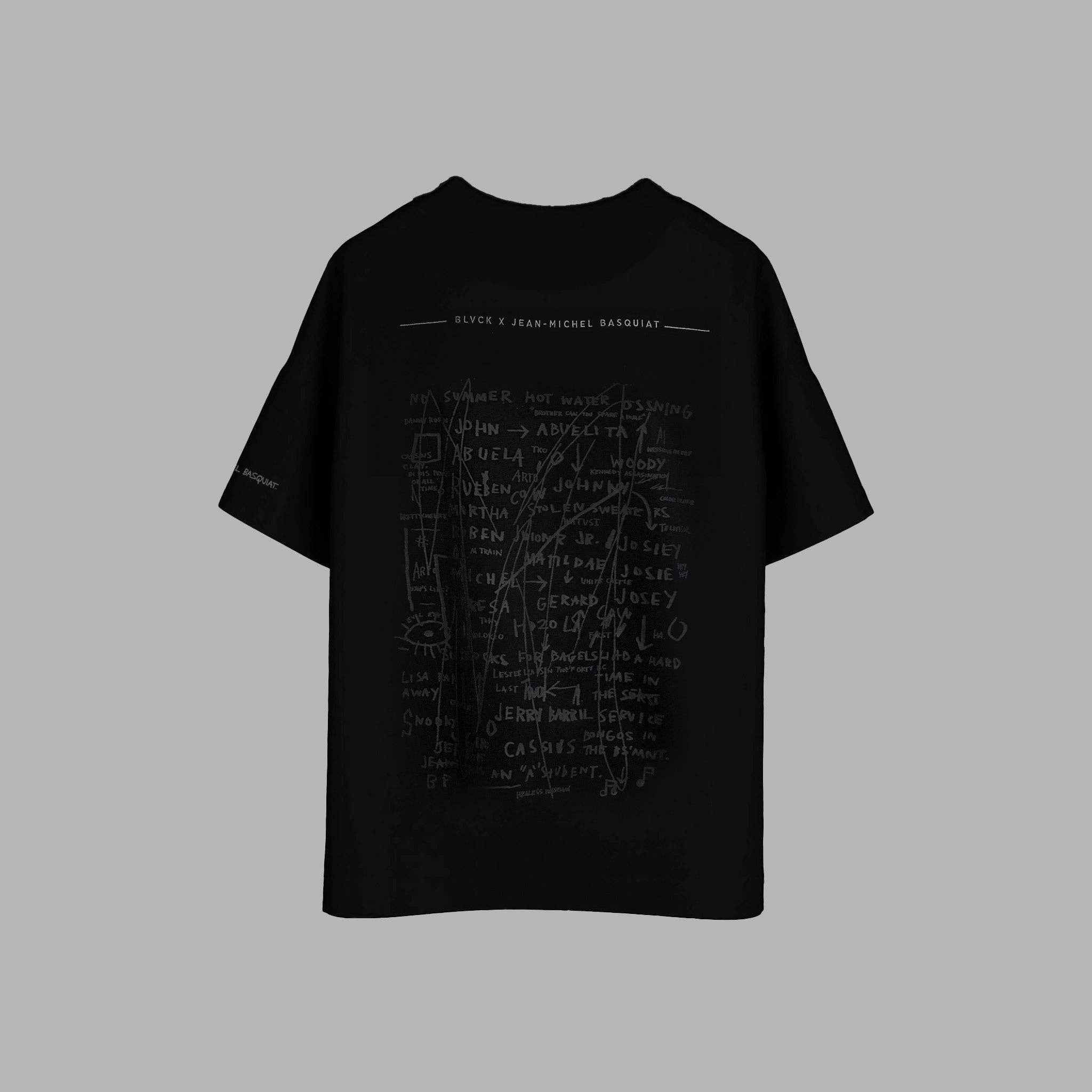 Blvck Paris - Venta al por mayor Camiseta serigrafiada - Hombre - Camiseta 'Crown' de Blvck x Basquiat6