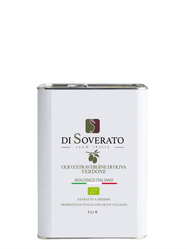 VERDONE organic extra virgin olive oil (Tin) for wholesale by Olio di Soverato