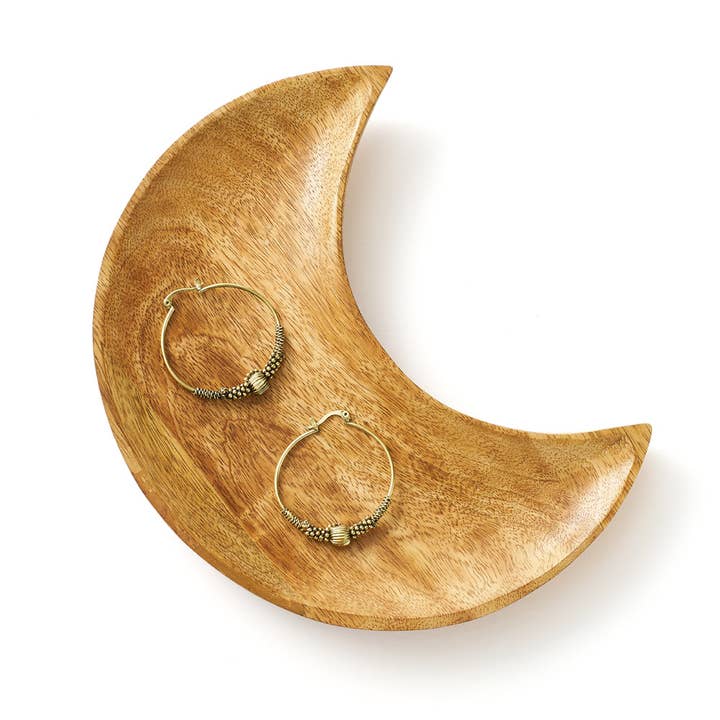Matr Boomie Fair Trade - Wholesale Serving Tray - Indukala Crescent Moon, Serving Dish, Catch All Tray