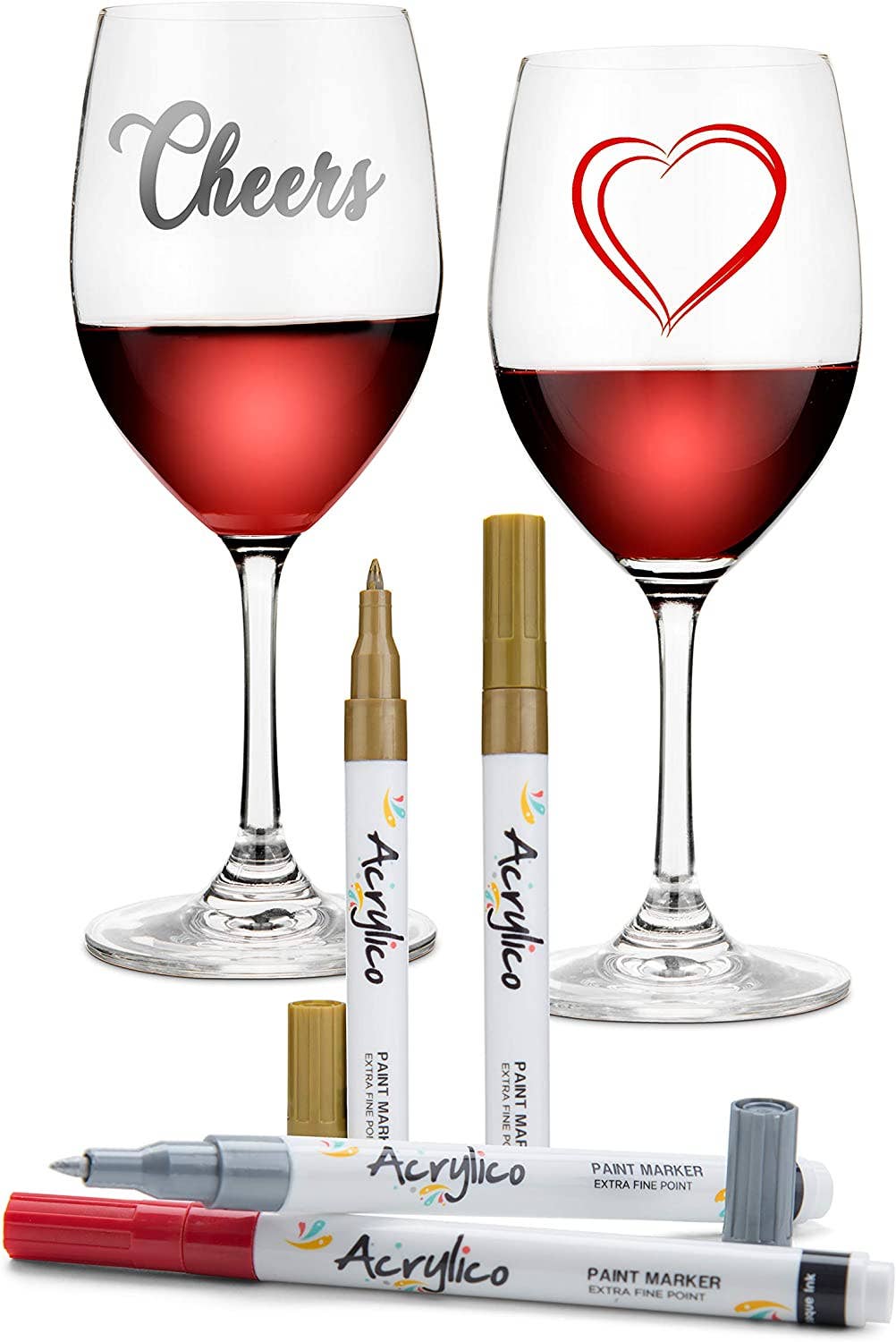 Acrylico - Wholesale Marker - ACRYLICO SET OF 12 COLORS ACRYLIC PAINT PENS- EXTRA FINE TIP6