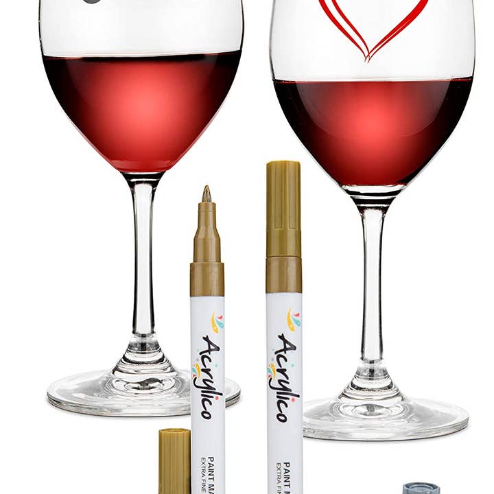 Acrylico - Wholesale Marker - ACRYLICO SET OF 12 COLORS ACRYLIC PAINT PENS- EXTRA FINE TIP6