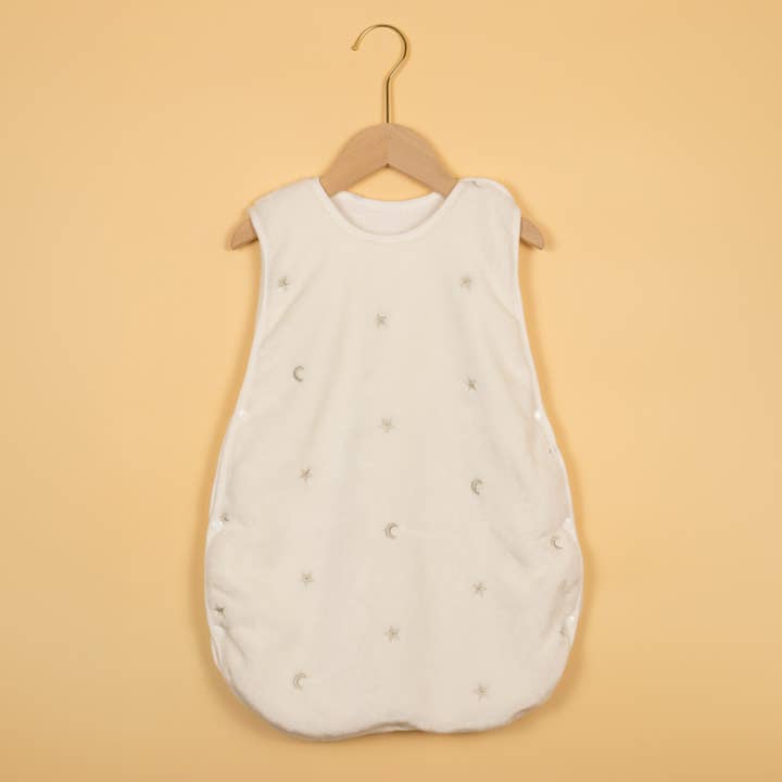 Gold Embroidered Fleece Snap Button Sleepsack for wholesale by MaMi & Me