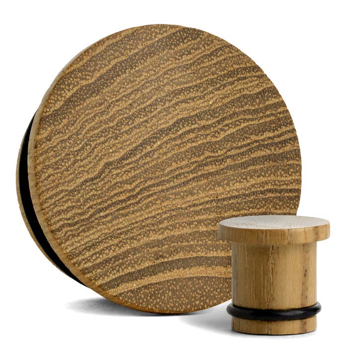 Teak Wood Single Flare Plug / Gauge for wholesale by Custom Plugs