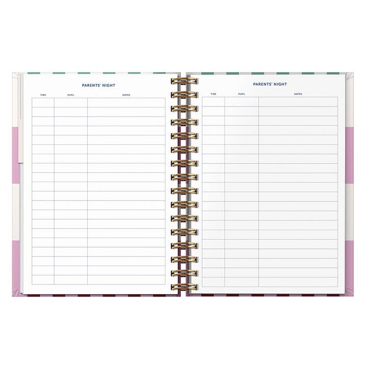 Busy B - Wholesale Planner - A4 Undated Teacher Planner - Multi Stripe - Academic Planner5