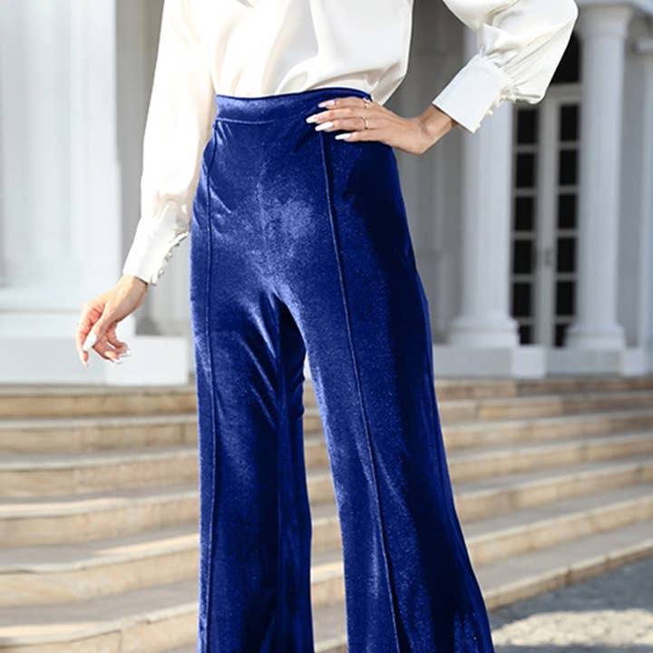 HIGH-WAISTED CASUAL PANTS IN GOLDEN VELVET and other Purchase Wholesale golden autumn. Free Returns & Net 60 Terms on Faire trending on Faire.