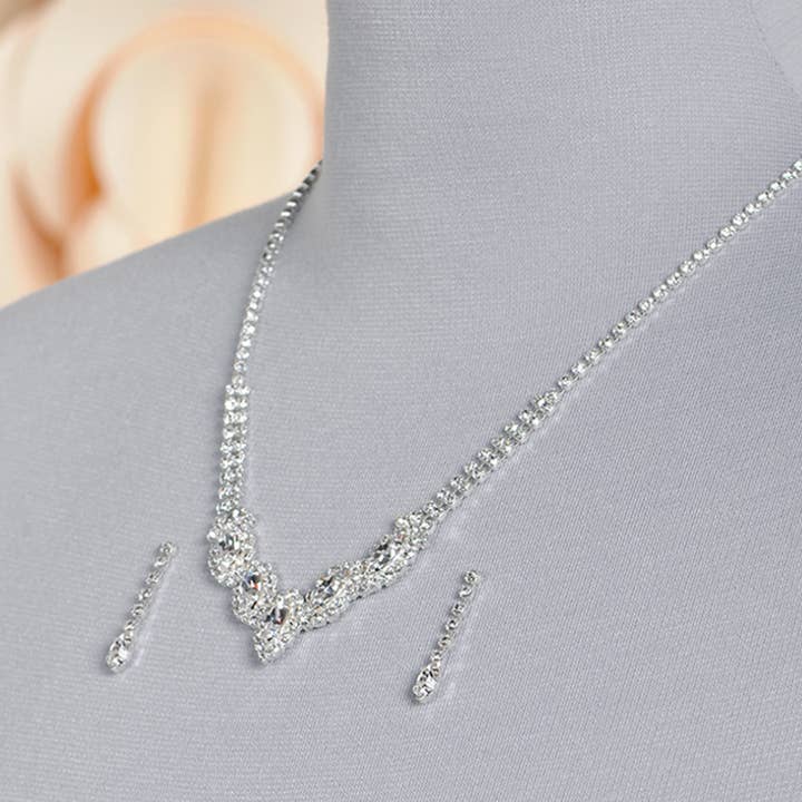 SALE! Silver jewelry set, bridal jewelry for wholesale by Bajabella