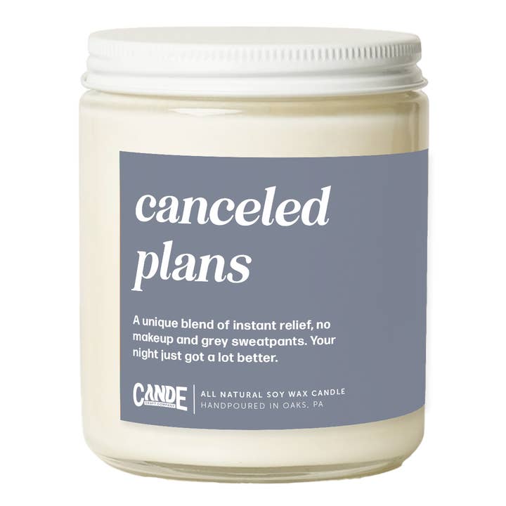 Canceled Plans Candle for wholesale by CE Craft Co