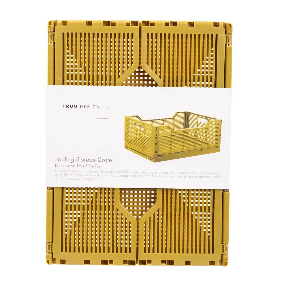Truu Design - Wholesale Storage Bin - Truu Design Folding Storage Crate, 16x12x7",7 colors12