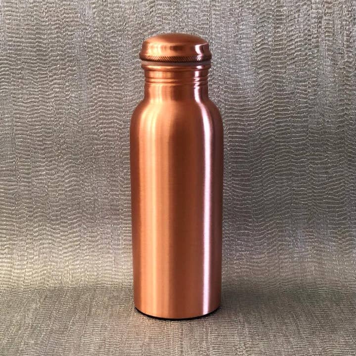 El'Cobre-Ecozonelifestyle - Wholesale Water bottle - Elegant Plain Copper Water Bottle Matt - 700ML2