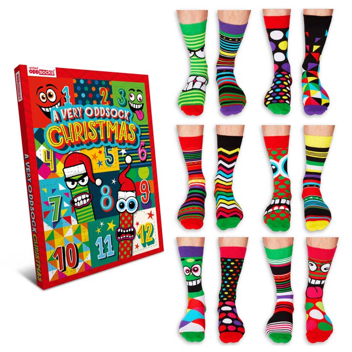 Sock Academy – wholesale Socks – Men's – Men's 12 Days Christmas Advent Calendar | United Oddsocks
