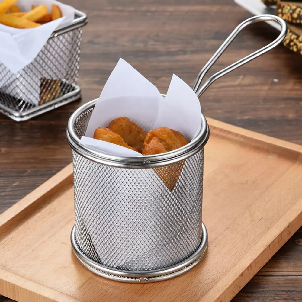 Sostraw & SmartThings - Wholesale Appetizer Serveware - Fries Basket - Rounded shape - 4 colors 8
