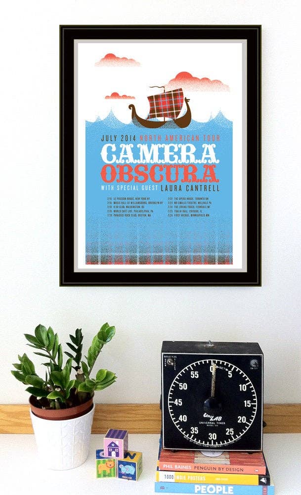 strawberryluna - Wholesale Poster - Silkscreen  Rock Poster - Camera Obscura - Original1