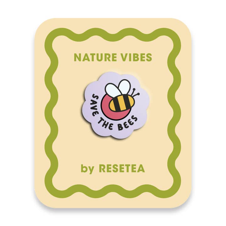 Save the bees – Pin for wholesale by Resetea