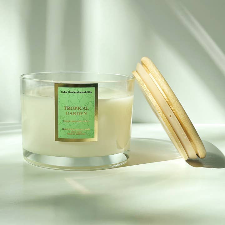 Tropical Garden - Vela de doble mecha de 16 onzas para venta al por mayor de Kyler Handcrafts and Gifts