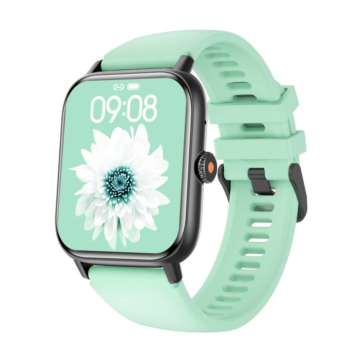 Strand - Wholesale Wrist Watch - Women's - Smart Rectangle Green silicon watch works w/Android & Apple2