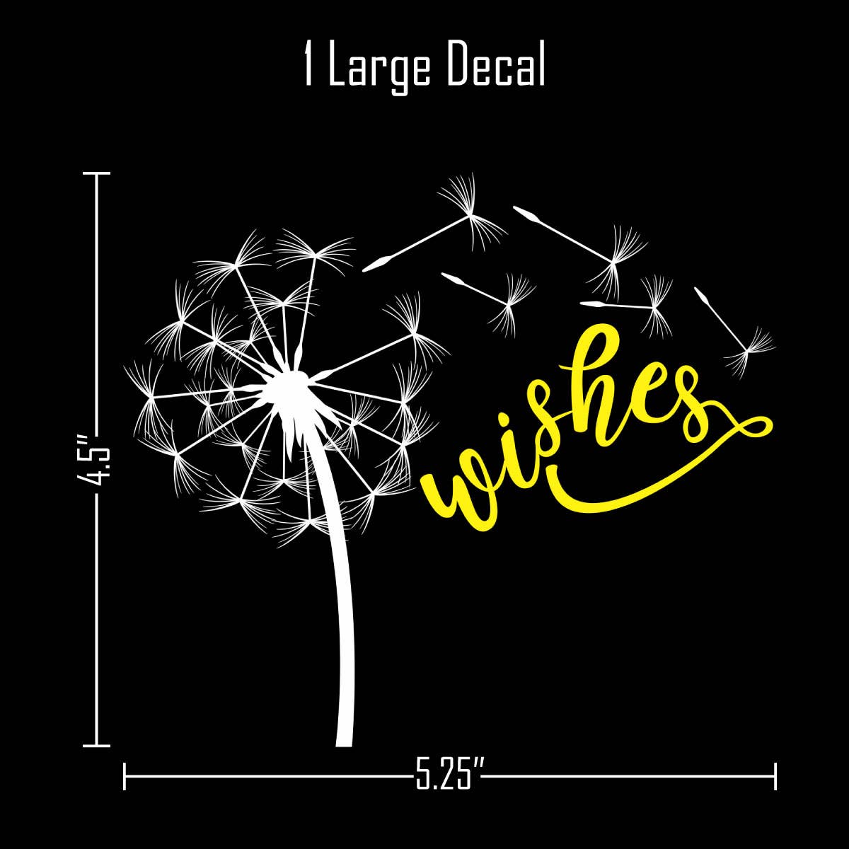 Decalcomania - Wholesale Sticker - Dandelion Wishes Car Sticker Decal1