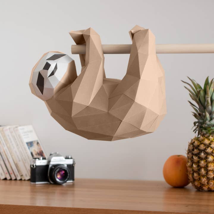 Sofs Designs - Wholesale DIY Craft Kit - DIY Sloth 3D LUX paper origami model Kit
