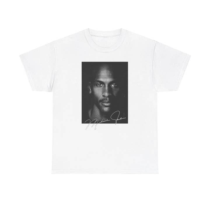 TheKingShirt - Wholesale Screen Printed T-Shirt - Unisex - Jordan Big Face Vintage Shirt - Signed Michael Jordan Tee1