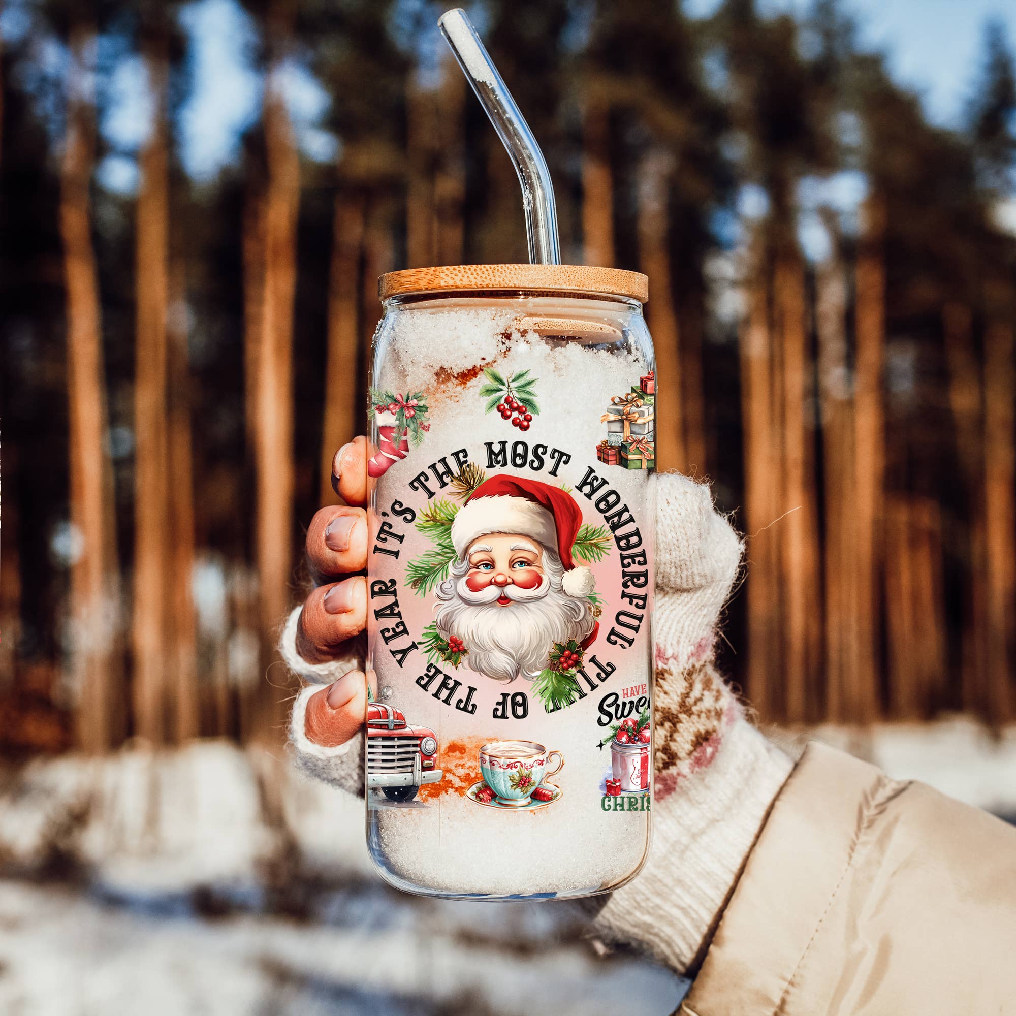 Gia Roma - Wholesale Drinking Glass/Cup - Halloween Tumblers Cute Fall Glass Cup Gifts & Kitchen Decor90