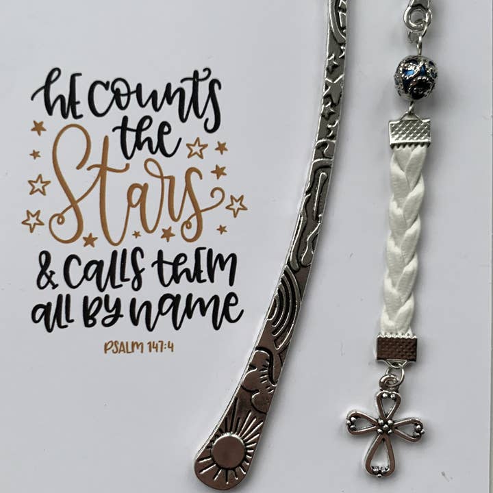 Faithstrings – Engroshandel Bogmærke – Faithstrings Bogmærke Cross Christian Bibelen Læsning Stjerner2