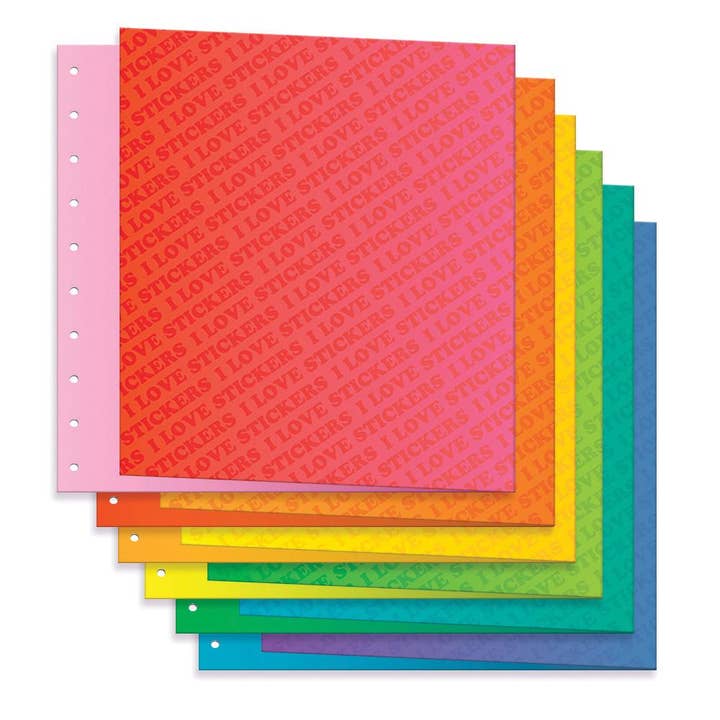 Colors Of The Rainbow Sticker Pages (6ct) for wholesale by Pipsticks