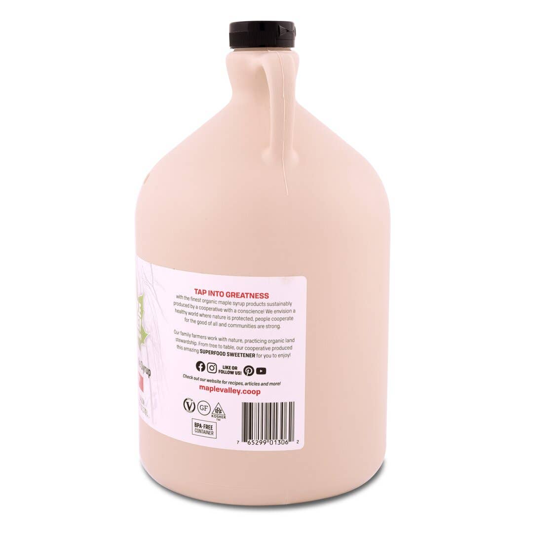 Maple Valley Cooperative - Wholesale Maple Syrup - Maple Syrup Organic Dark & Robust 128 oz. Jug (Gallon)2